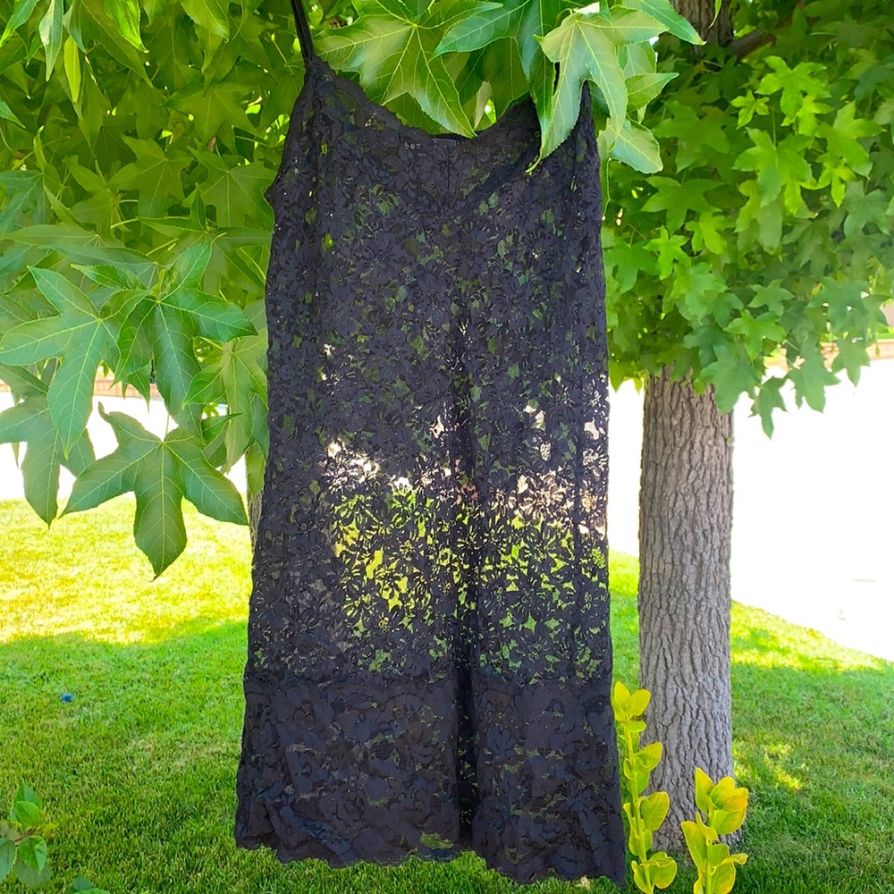 Black lace dress